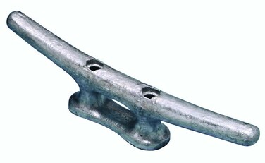 Dock Edge 2808F Dock Cleat 8 Galvanised Silver