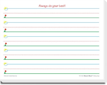 Teacher Created Resources 76503 Smart Start K1 Writing Paper 360 sheets White