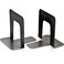 Officemate Steel Bookends Nonskid 475 x 513 x 5 Black 1 Pair