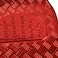 BDK Universal Fit 4Piece Metallic Design Car Floor Mat  Red MT641RD