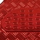 BDK Universal Fit 4Piece Metallic Design Car Floor Mat  Red MT641RD