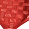 BDK Universal Fit 4Piece Metallic Design Car Floor Mat  Red MT641RD