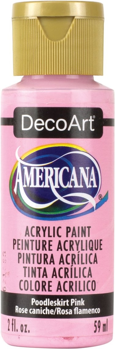 DecoArt Americana Acrylic Paint 2Ounce Poodle Skirt Pink