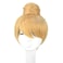 Angelaicos Womens Prestyled Buns Party Anime Cosplay Costume Wig Short Blonde