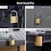 BRINKS  40mm Solid Brass Keyed Padlock with 78 Shackle Clearance 2Pack  Chrome Plated with Hardened Steel Shackle 17140202