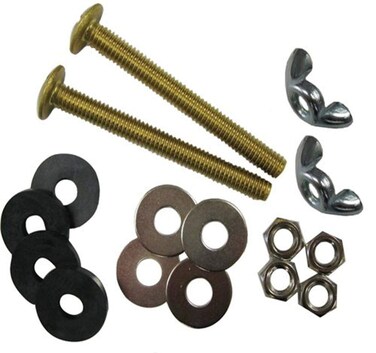 Kissler  Company Inc 687321 Tank to Bowl Bolt Set Heavy Duty Solid Brass