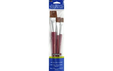 Plaid Flat Brush Set 44219 3Piece