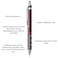 rOtring Tikky Mechanical Pencil 07 mm Burgundy 1904692