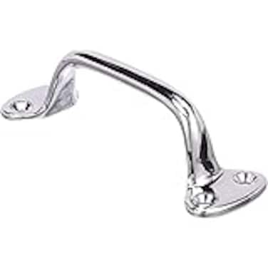 Seachoice Heavy Duty Transom Handle Triple ChromePlated Cast Brass 6 in Round Grip