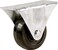 Shepherd Hardware 9015 3Inch Rigid Plate Caster Soft Rubber Wheel 110lb Load Capacity