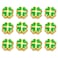 Yukfhgt Creative Shamrock Alloy Beads 12 Pcs Green Four Leaf Clover Beads Loose Spacers Beads for Bracelet Necklace Earrings Jewelry Making Beading Supplies