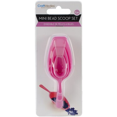 Multicraft Imports Craft Medley BT256 Beading  Jewelry Tool ScoopIt Mini Bead Scoop Set 3Piece