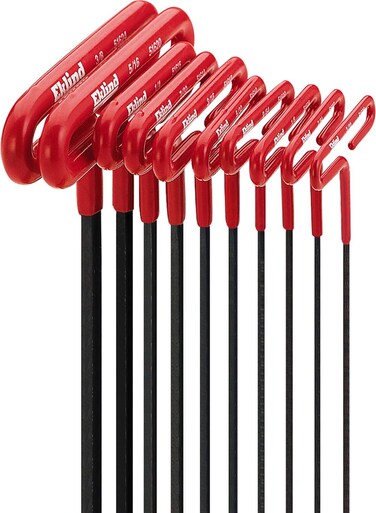 EKLIND 53610 Cushion Grip Hex TKey allen wrench  10pc set SAE Inch Sizes 33238 6in series
