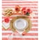 8Count Glitz Round Placemats with Glitter Border Gold