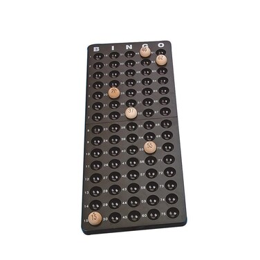 SS Worldwide Bingo Masterboard for up to 78 Bingo Balls TwoPiece Plastic Board Snaps Together Bingo Balls Not Included 1714 x 634