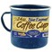 Camp Cup Mug Enamel Mug Cup with Stainless Steel Rim 1 Count Pack of 1 Blue
