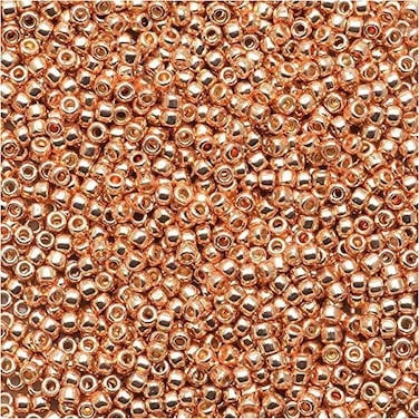 Toho Seed Beads Permanent Finish Galvanized Rose Gold