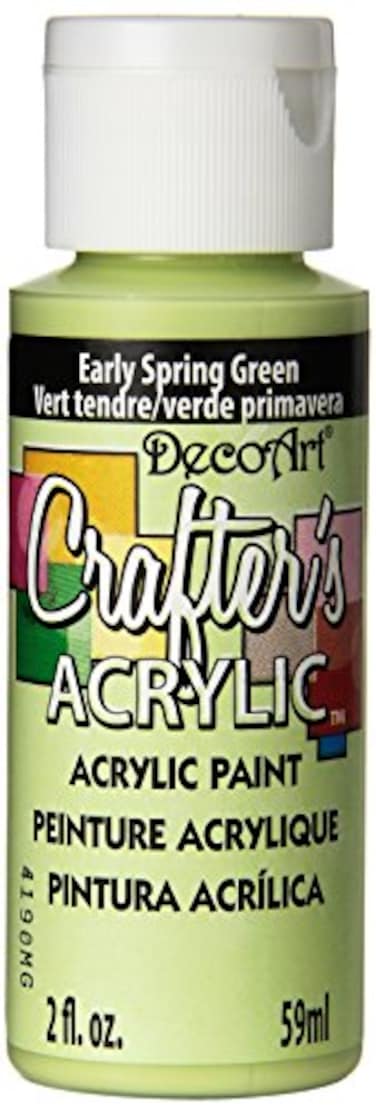 DecoArt Crafters Acrylic Paint 2Ounce Early Spring Green
