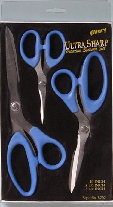 Allary Ultra Sharp 3Piece Scissors Set