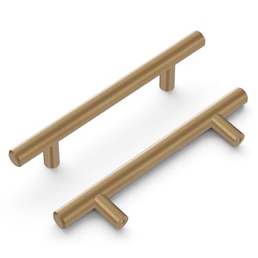 Hickory Hardware Bar Pulls Collection Pull 334 Inch 96mm Center to Center Champagne Bronze Finish 10 Pack