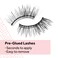 Eylure Press On PreGlued False Eyelashes Light Wispy Accent Lash No 003 Twin Pack