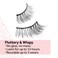 Eylure Press On PreGlued False Eyelashes Light Wispy Accent Lash No 003 Twin Pack