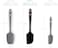 DI ORO Silicone Spatula  600F HeatResistant Rubber Kitchen Spatula for Baking Scraping  Mixing  BPA Free Nonstick Cookware Safe Flexible Utensil for Cooking  Seamless  Dishwasher Safe Black