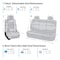 FH Group Car Seat Covers Full Set Cloth  Universal Fit Automotive Seat Covers Low Back Front Seat Covers Solid Back Seat Cover Washable Car Seat Cover for SUV Sedan and Van Beige