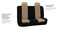 FH Group Car Seat Covers Full Set Cloth  Universal Fit Automotive Seat Covers Low Back Front Seat Covers Solid Back Seat Cover Washable Car Seat Cover for SUV Sedan and Van Beige
