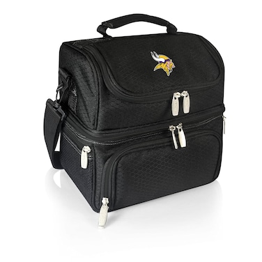 PICNIC TIME Black Minnesota Vikings Pranzo Lunch Tote