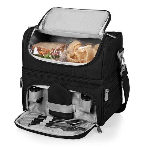 PICNIC TIME Black New York Giants Pranzo Lunch Tote
