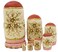 Winterworm Cutie Handmade Wooden Traditional Russian Girl in Moscow Kremlin Traditional Russian Nesting Dolls Matryoshka Dolls Set 7 Pieces for Kids Toy Home Decoration