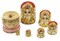 Winterworm Cutie Handmade Wooden Traditional Russian Girl in Moscow Kremlin Traditional Russian Nesting Dolls Matryoshka Dolls Set 7 Pieces for Kids Toy Home Decoration