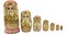 Winterworm Cutie Handmade Wooden Traditional Russian Girl in Moscow Kremlin Traditional Russian Nesting Dolls Matryoshka Dolls Set 7 Pieces for Kids Toy Home Decoration