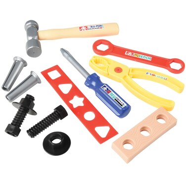U S Toy Tool Set Movable Play Tools for Kids Pretend Play Kids Construction Kit for Kids Party Favors Birthday Gifts 12Pack Toddler Toys 3 Years  Up