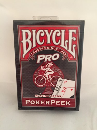 US Playing Card Company Pro Poker Peek BICYCLE Deck  Red Back
