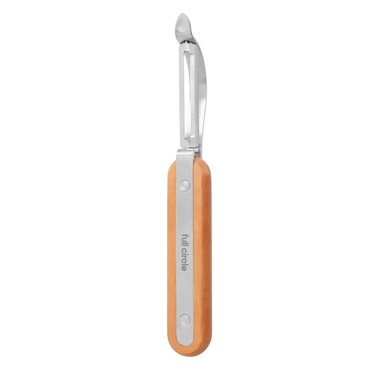 Full Circle Peel Out Smooth Glide Straight Fruit and Vegetable Peeler Stainless Steel Sharp Precise and EcoFriendly Dishwasher Safe