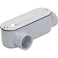 TayMac RLR100 Threaded LR Type Conduit Body Die Cast Aluminum Stamped Steel Cover 1InchGray