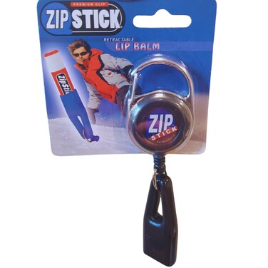 ZIP Stick  Black ClipOn Retractable Lip Balm Holder Standard Size 1 Count Pack of 1