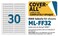 MACO LaserInk Jet Red File Folder Labels 23 x 3716 30 per Sheet 1500 per Box MLFF32