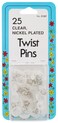 Collins COL107 25 Piece Clear Twist Pins