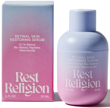 Rest Religion Retinal Skin Restoring Serum with 01 Retinal Bio Retinol Peptides  Niacinamide Face Serum for AntiAging Fine Lines  Hyperpigmentation