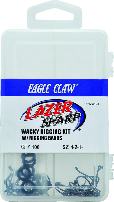Eagle Claw LSWWKIT Lazer Sharp Wacky Worm Hook Multi One Size