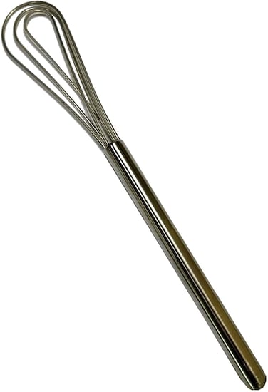 Rattleware 11 Long Handle Silver StainlessSteel Espresso Flat Whisk  Ideal For Commercial Domestic Or Home Kitchens  Premium Quality ClumpFree Mixing for Perfect For Espresso Making