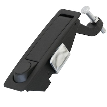 Southco C2 Series Powder Coated Zinc Alloy Adjustable Lever Hand Operated Compression Latch with Raised Trigger NonLocking 020 Thick 091181 Grip Range Black