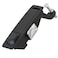Southco C2 Series Powder Coated Zinc Alloy Adjustable Lever Hand Operated Compression Latch with Raised Trigger NonLocking 020 Thick 091181 Grip Range Black