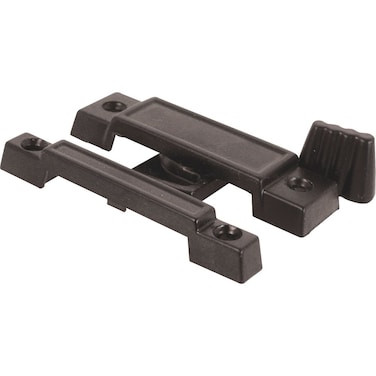 PrimeLine F 2532 Slim Line Sliding Window Sash Lock 214 In Hole Centers Diecast Zinc BlackPainted Single Pack