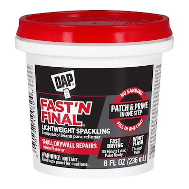 Dap 12140 Fast N Final Interior Exterior Spackle 12PintWhite 8 Fl Oz Pack of 1
