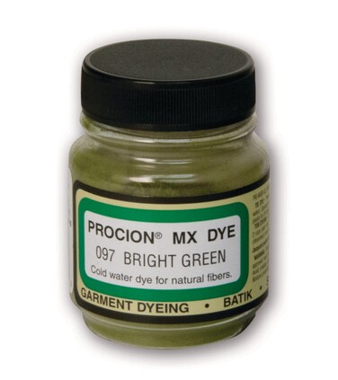 Jacquard Procion Mx Dye  Undisputed King of Tie Dye Powder  Bright Green  23 Oz  Cold Water Fiber Reactive Dye Made in USA