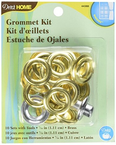 Dritz Home 44388 Grommet Kit 10 Sets with Tools 716Inch Brass